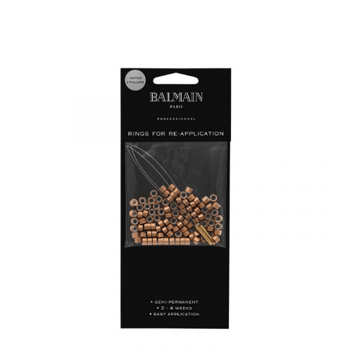 Balmain Soft Rings Light Brown 100 pcs