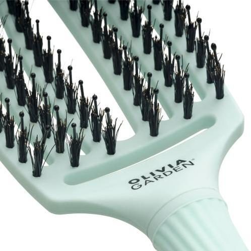Olivia Garden Fingerbrush Boar&Nylon Mint M - Afbeelding 2