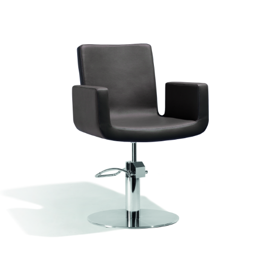 Sibel Stoel Attractio Bruin Round Base