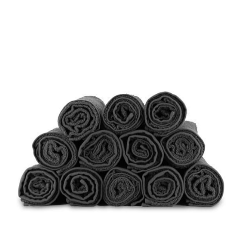 BOB TUO Handdoeken Zwart 12 pcs