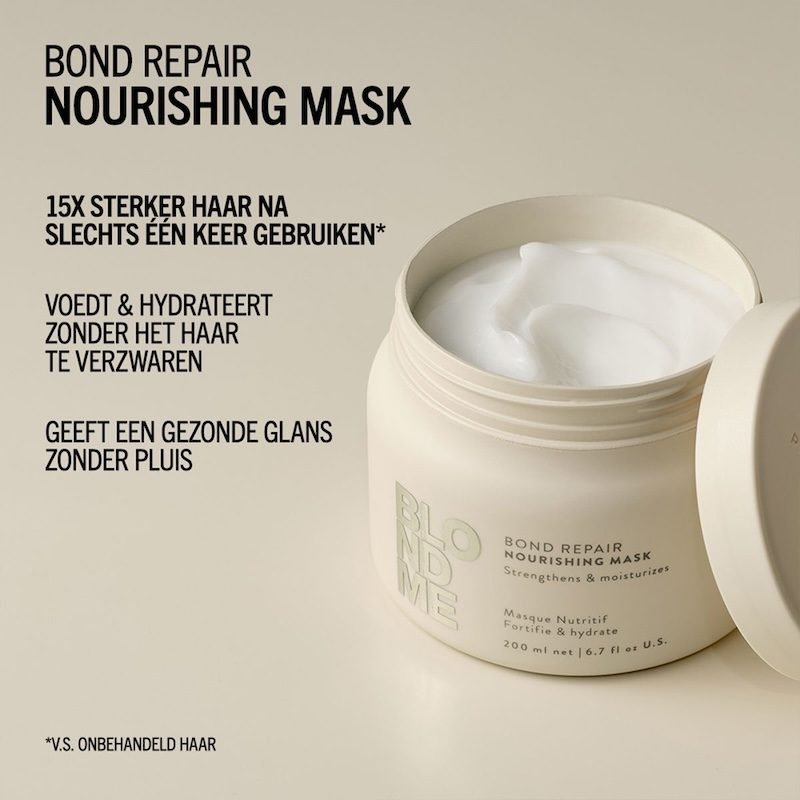 Schwarzkopf BlondMe Bond Repair Nourishing Mask 200 ml - Afbeelding 2