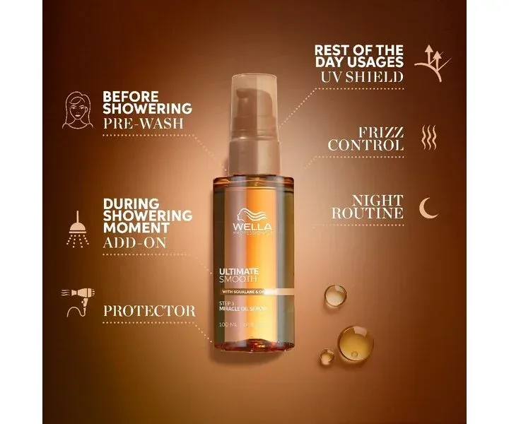 Wella Ultimate Smooth Miracle Oil Serum 30ml - Afbeelding 5